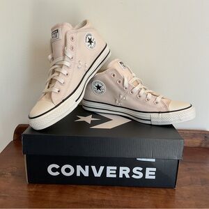 Converse A10632F CTAS Mid Pale Petal Egret Black Women’s US 10 Chuck Taylor